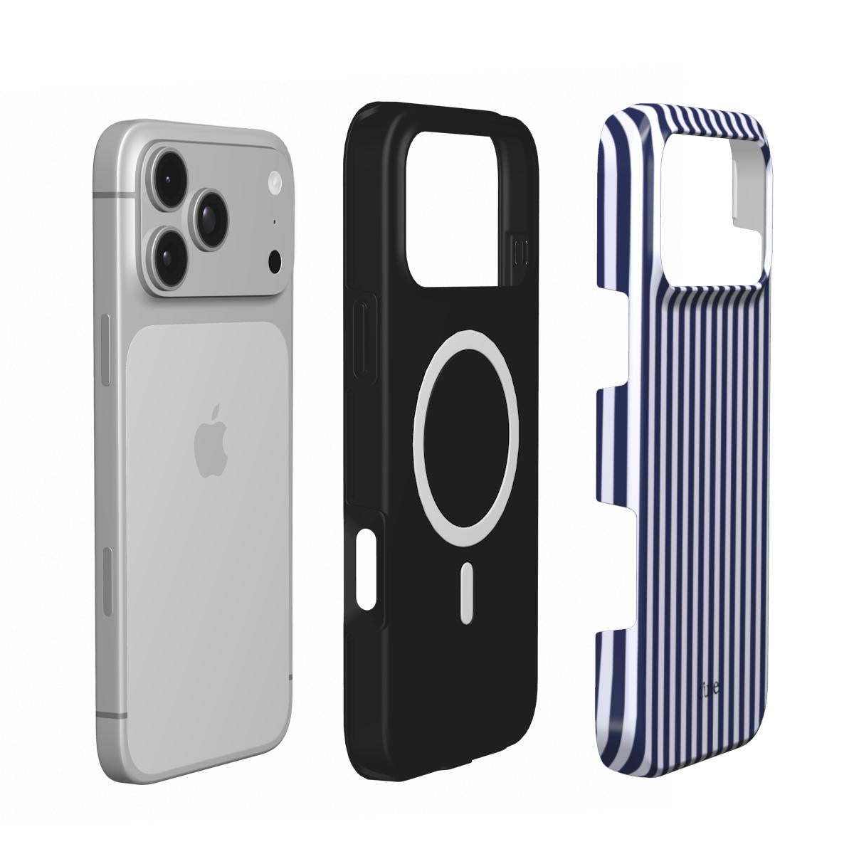 Navy Pinstripe magsafe phone case