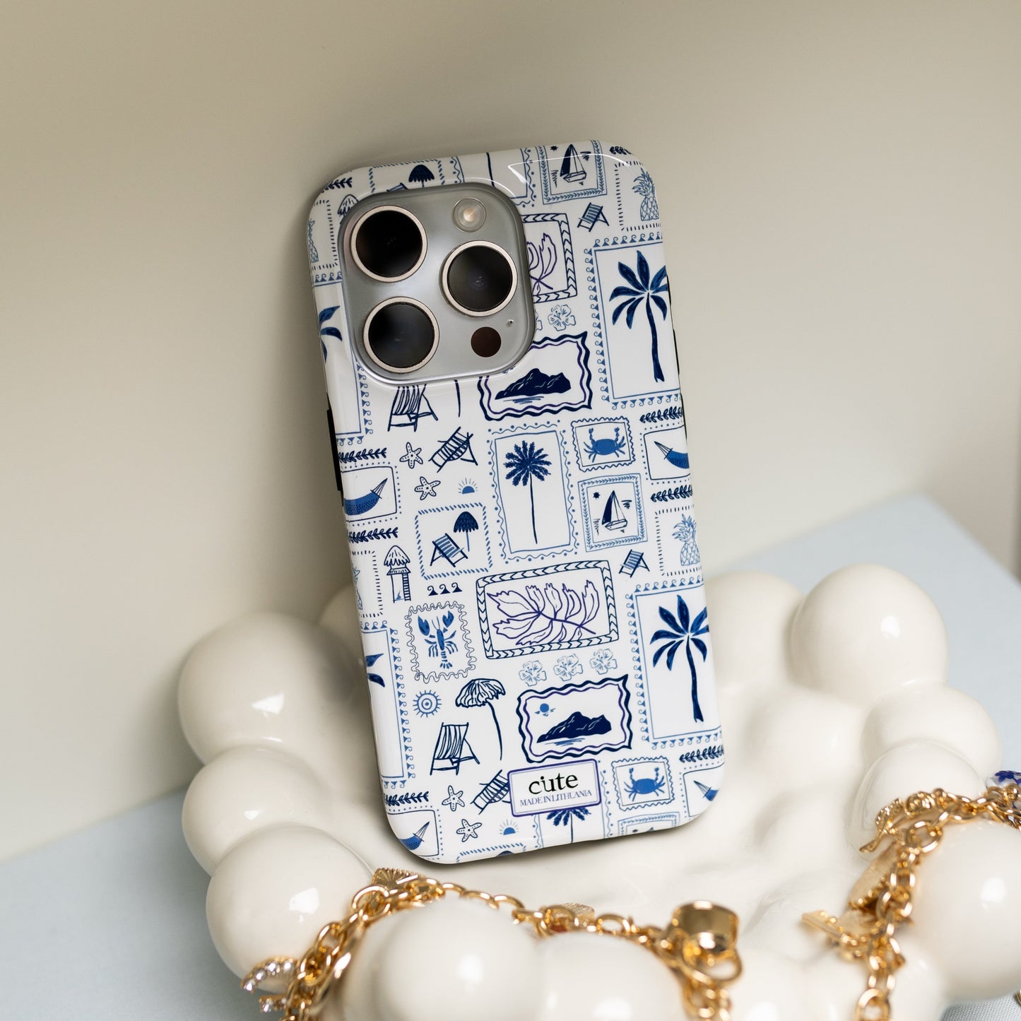 Santorini Blue Magsafe phone case