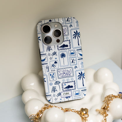 Santorini Blue Magsafe phone case