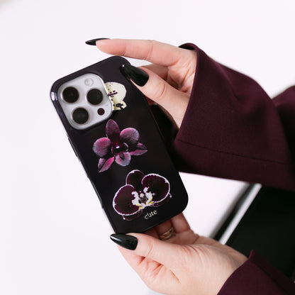 Burgundy Bloom Magsafe phone case